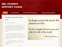 Tablet Screenshot of mrflynnhistoryclass.com